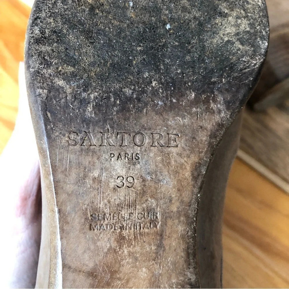 Satore taupe Chelsea ankle boots Italian leather - Picture 7 of 10